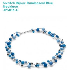 NWOT Swatch Bijoux Rumbasoul blue necklace